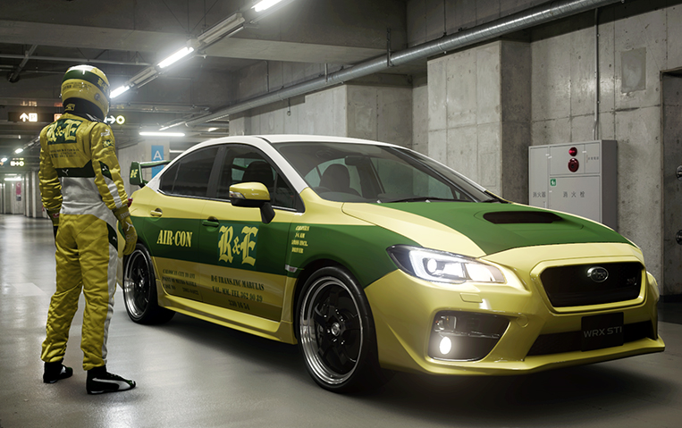 Someone Put R E Taxi Decals On A Virtual Subaru Wrx Sti Visor Ph