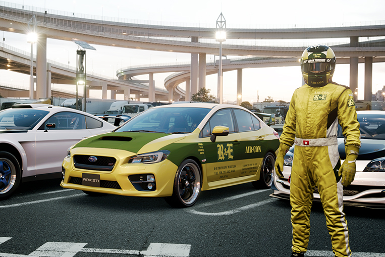 Someone Put R E Taxi Decals On A Virtual Subaru Wrx Sti Visor Ph