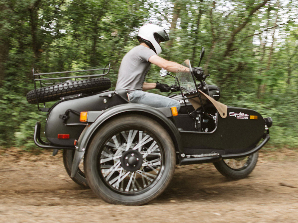 Classic motorcycle with discount sidecar