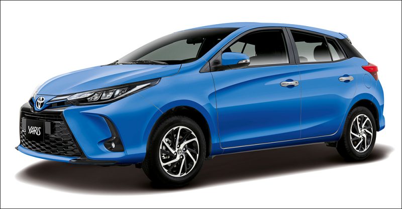 Refreshed Toyota Yaris looks good in new Cyan Metallic paint | VISOR.PH