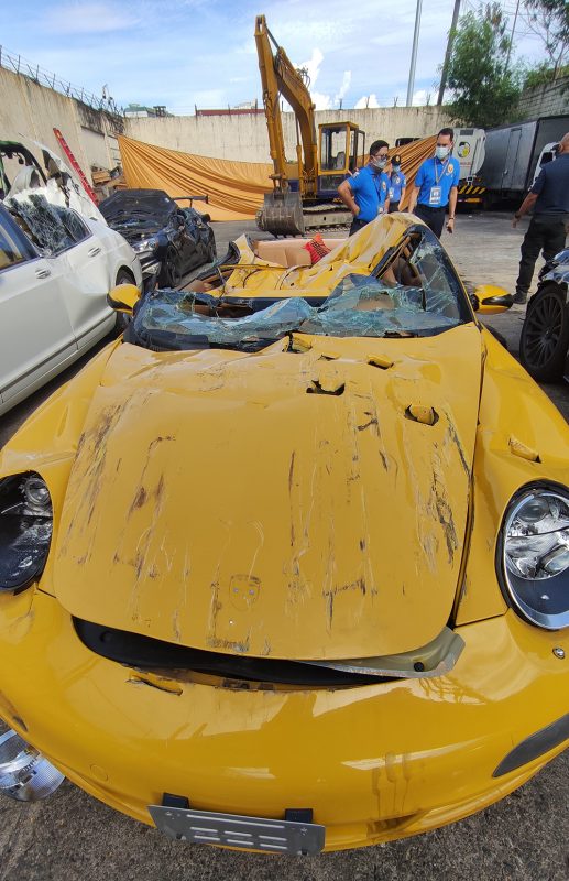 Bureau of Customs crushes yet another set of smuggled cars VISOR.PH