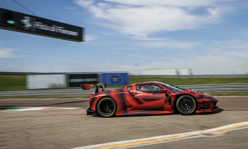 The Ferrari 296 GT3 race car is shaken down at Fiorano | VISOR.PH