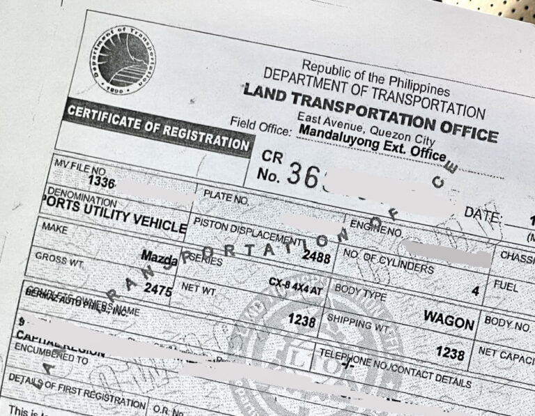 No LTO plates yet? Your vehicle must have legal temporary plates VISOR.PH