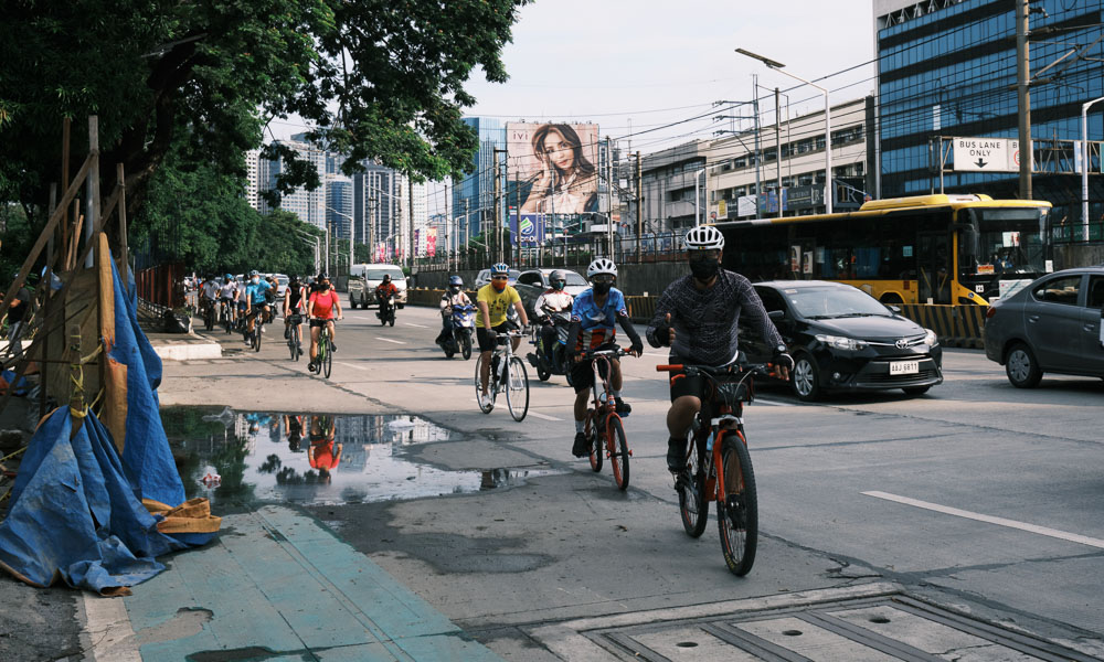 How are the bike lanes along EDSA The Move As One Coalition holds