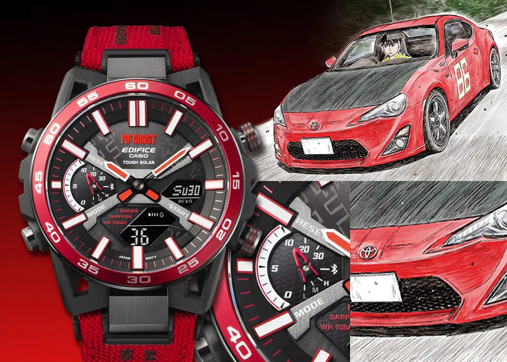 Feast your eyes on this 'Initial D' and 'MF Ghost' Casio Edifice 