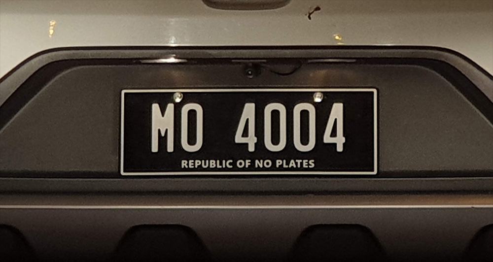 Build your shop own license plate