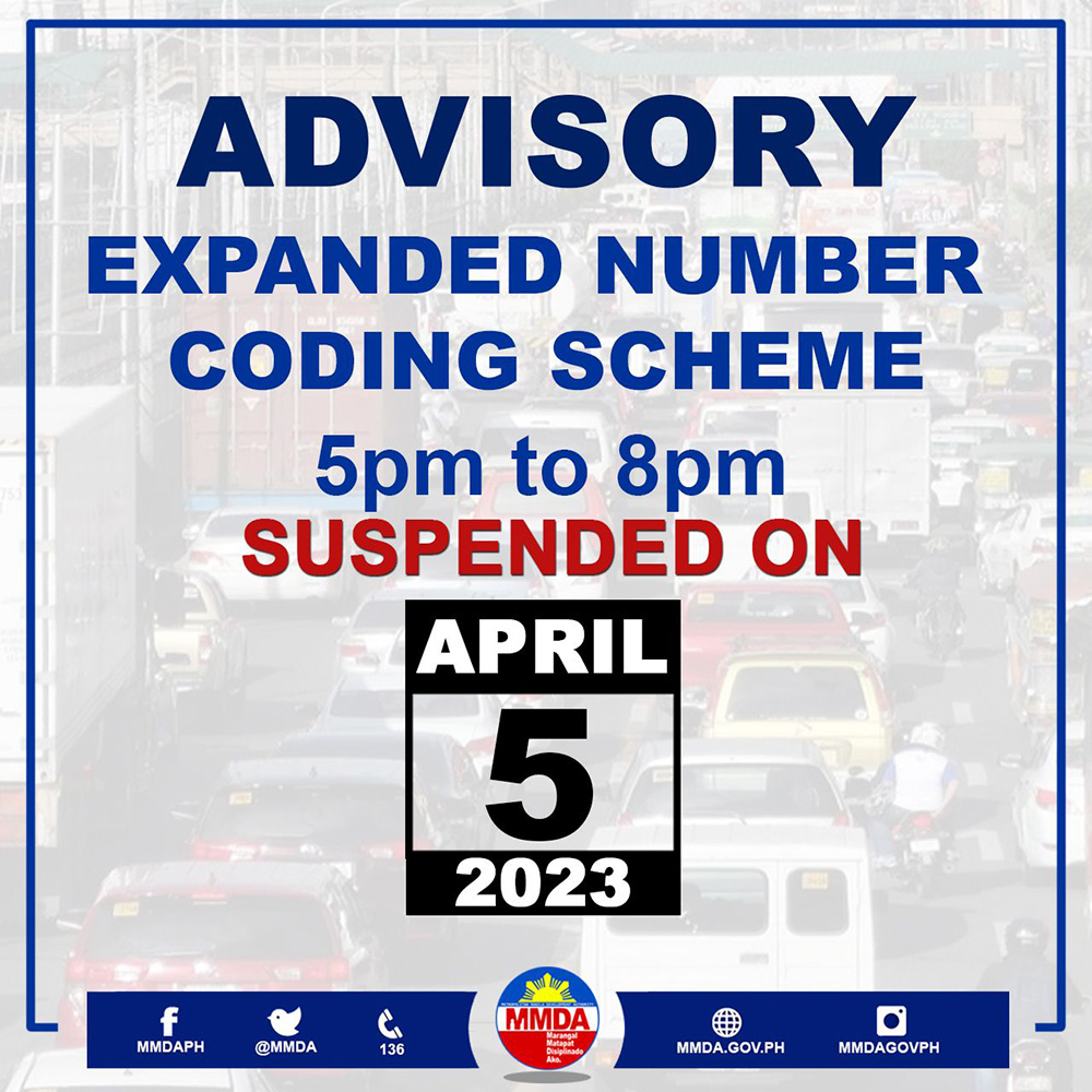 number coding philippines 2023