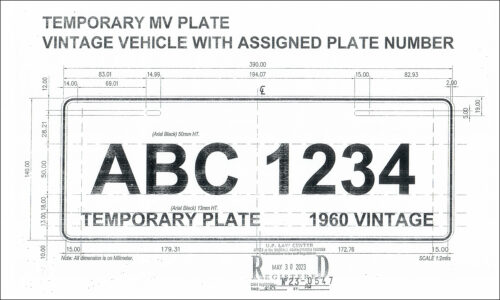 How temporary license plates are supposed to look like, according to ...