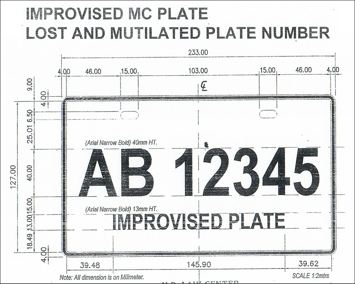 How temporary license plates are supposed to look like, according to LTO