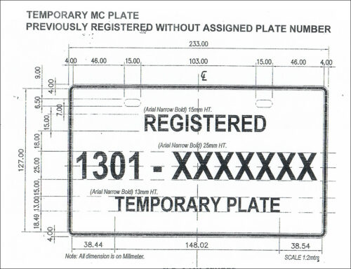 How temporary license plates are supposed to look like, according to ...