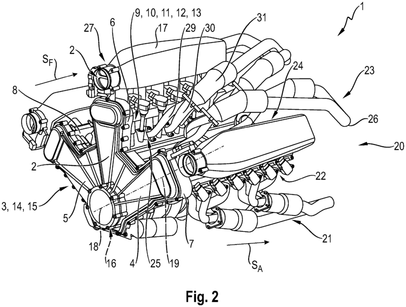 Porsche W18 engine patent