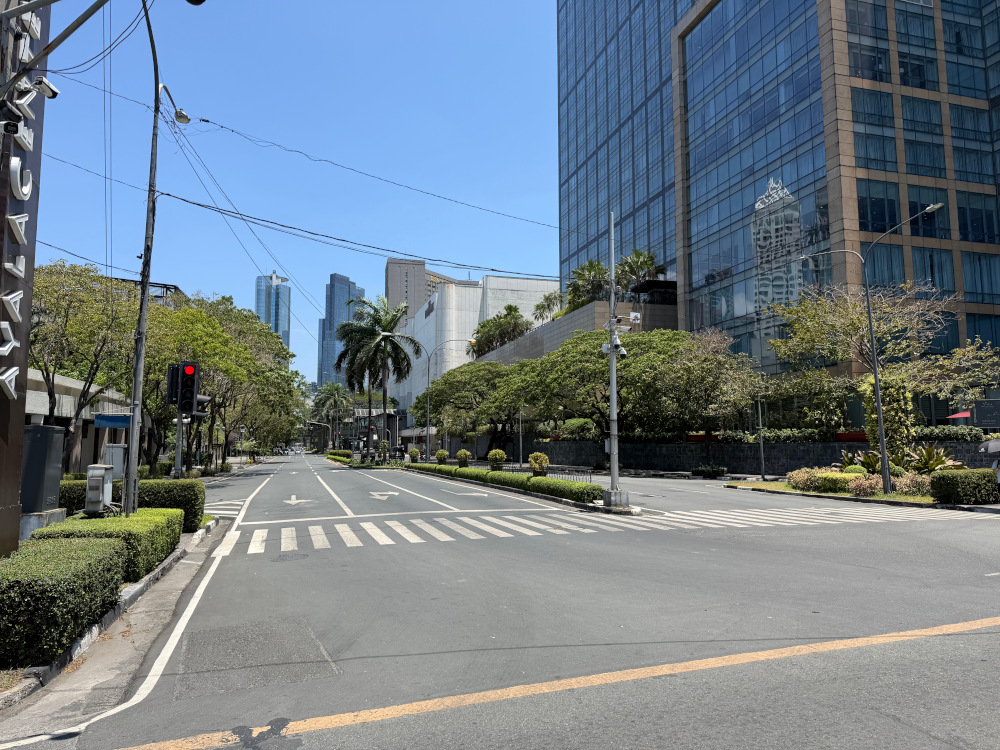 Makati empty roads holy week 2026
