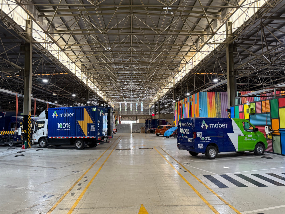 Mober's charging hub in Pasay, interior shot