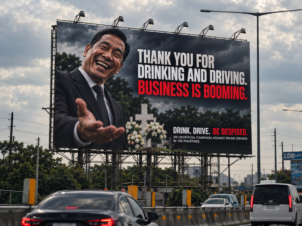 anti drink drive billboard