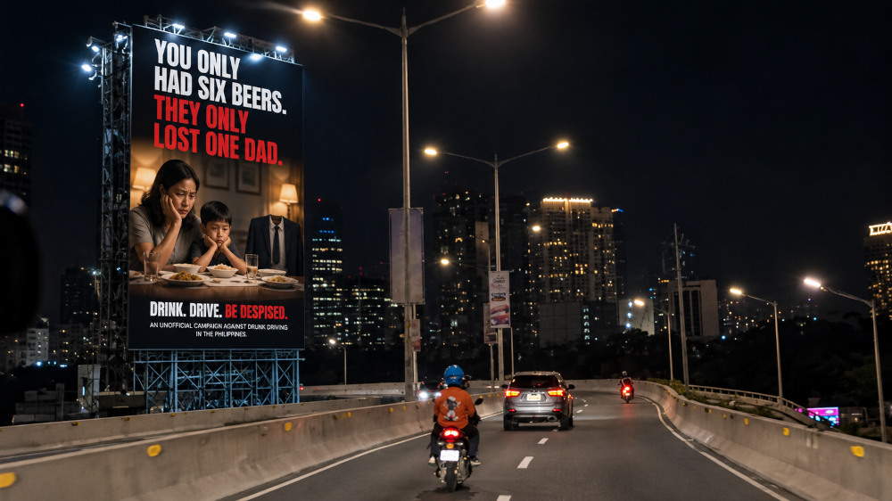 Philippines-anti-drink-drive-campaign billboard